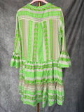 Vestido étnico corto verde