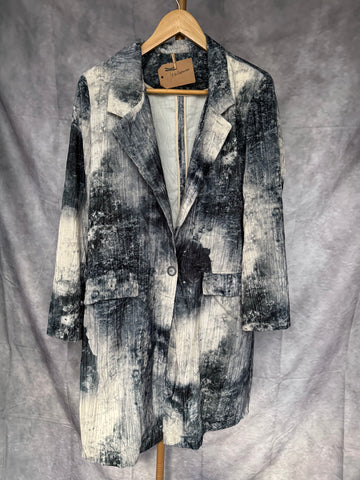 Levita terciopelo azul