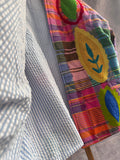 Kimono Cuadros Bordado