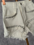 Short vaquero strass
