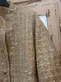Bomber dorada lentejuelas