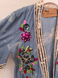 Kimono vaquero bordados