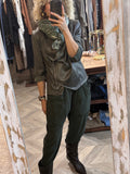 Pantalón baggy pana Kaki