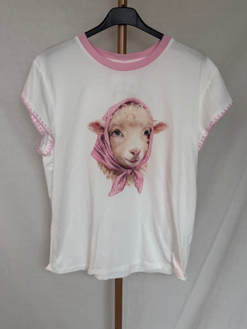 Camiseta oveja rosa
