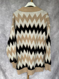 Chaqueta punto zigzag