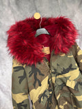 Parka Camuflaje rojo