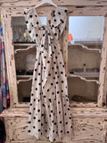 Vestido lunares negros