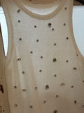 Top brillos blanco