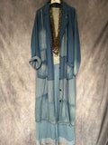 Gabardina vaquera Patchwork