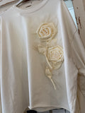 Sudadera flor blanca