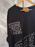 Vestido negro con lentejuelas