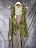 Chaleco rayas verde