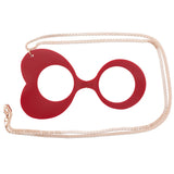 Gafa colgante Musa Heart rojo