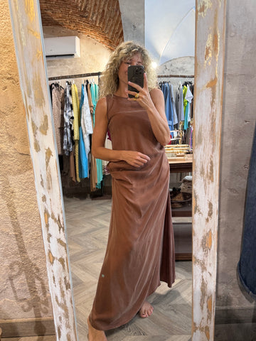 Vestido marrón