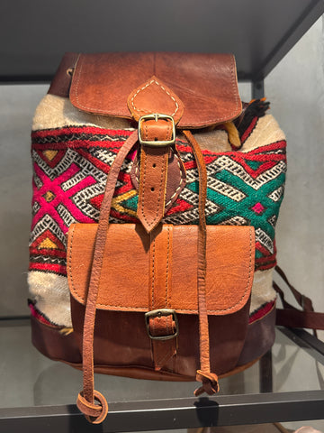 Mochila Piel Kilim