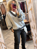 Sudadera oversize gris