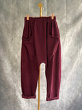 Pantalón baggy pana Burdeos