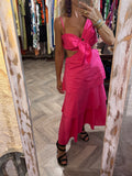 Vestido rosa lazo