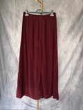 Pantalón ancho micropana Burdeos