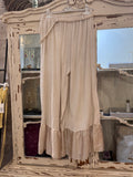 Pantalón lentejuelas beige