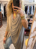 Jersey asimétrico camel