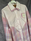 Camisa doble cuello rosa