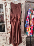 Vestido marrón