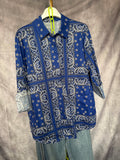 Camisa bandana azul