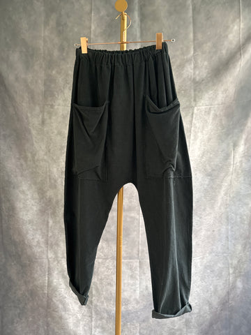 Pantalón baggy pana Gris