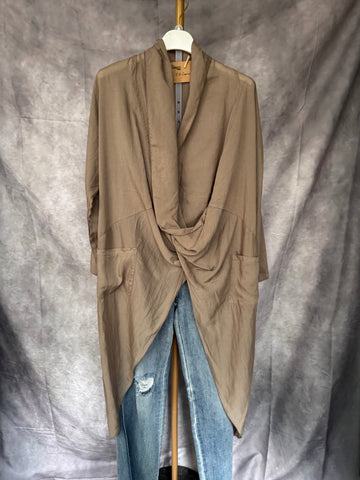 Túnica tencel camel