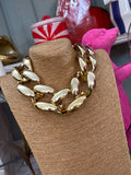 Collar eslabones dorado