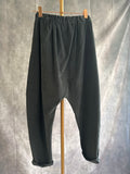 Pantalón baggy pana Gris