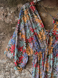 Vestido largo seda