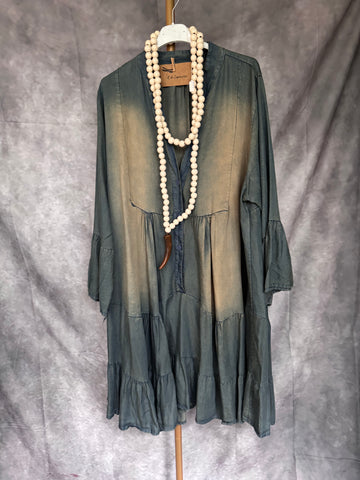 Vestido tencel corto