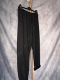 Pantalón baggy flecos negro
