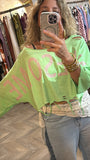 Camiseta Awesome verde flúor