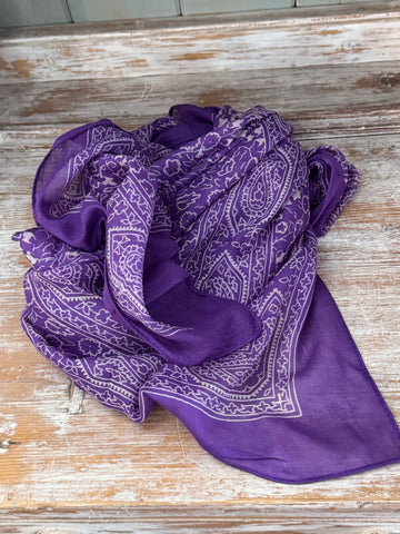 Pañuelo algodón morado