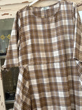 Vestido globo cuadros