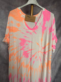 Vestido algodón Tie dye