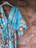 Vestido largo seda