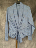 Camisa azul rayas