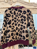 Chaqueta punto animal print