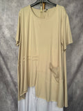 Camiseta Maxi beige