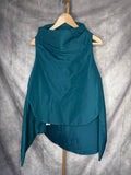 Chaleco anorak azul petróleo