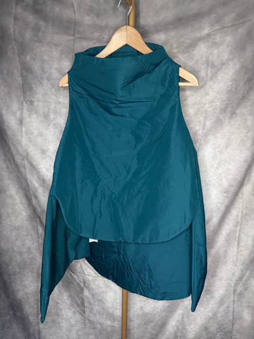 Chaleco anorak azul petróleo