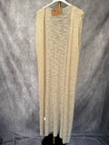 Chaleco largo punto beige