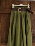 Pantalón palazzo verde oliva