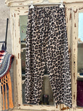 Pantalón animal print beige