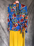 Blusa flores azul
