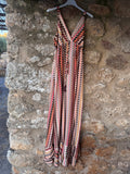 Vestido largo seda